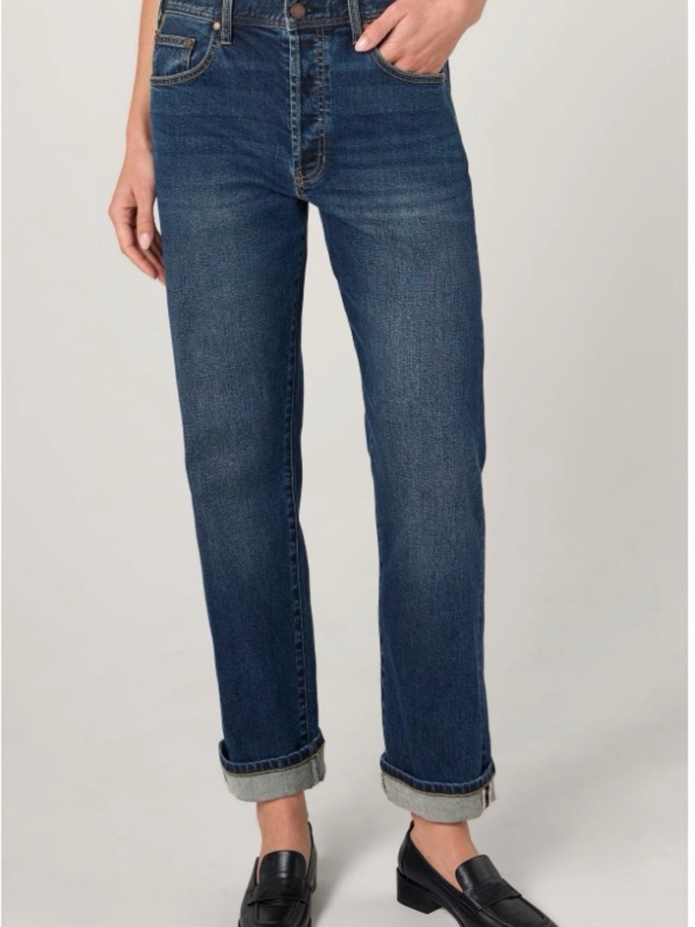 Liverpool Women's Boyfriend Jeans in Dark Blue